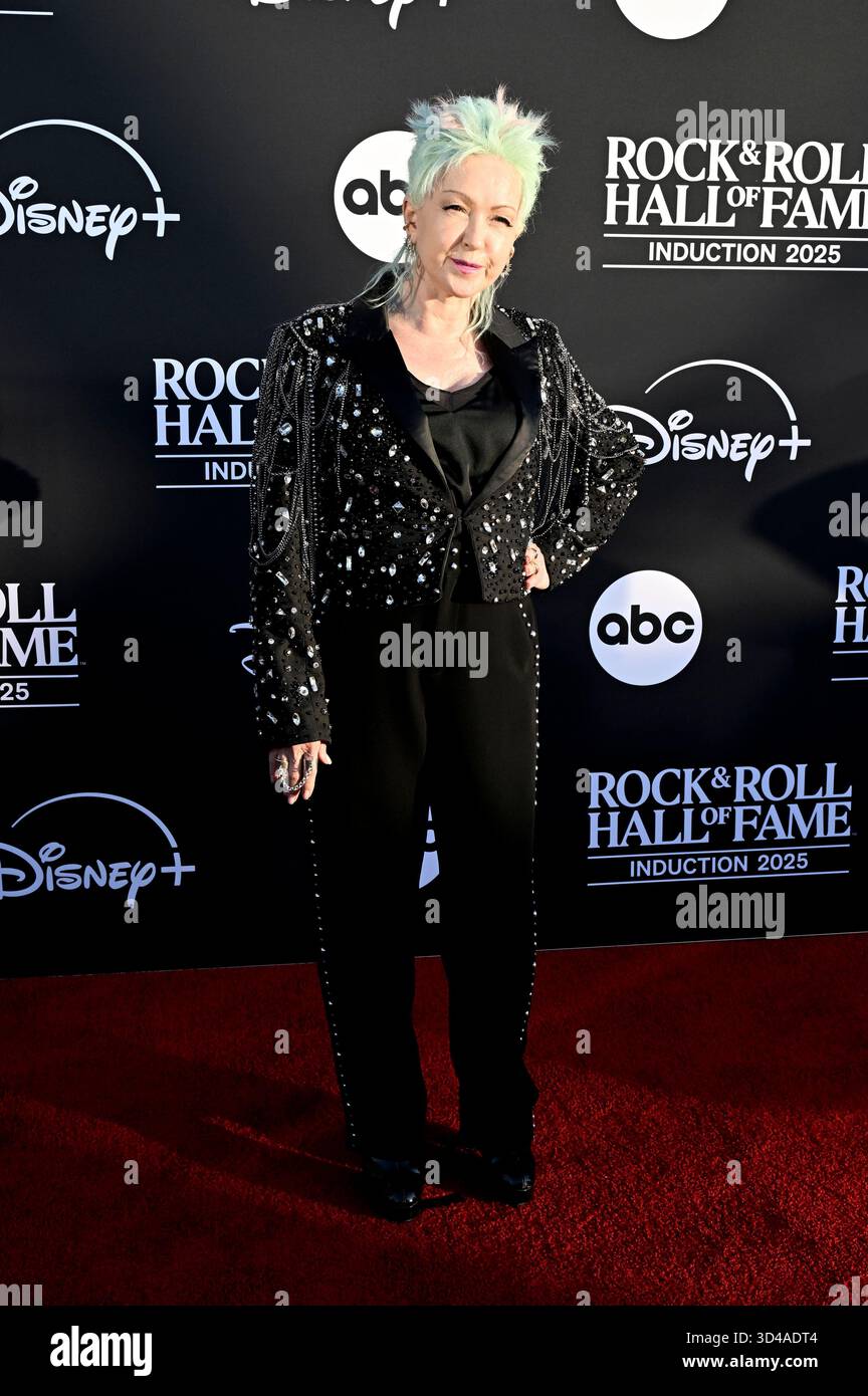 Cyndi Lauper at the 40th Rock & Roll Hall of Fame Induction Ceremony