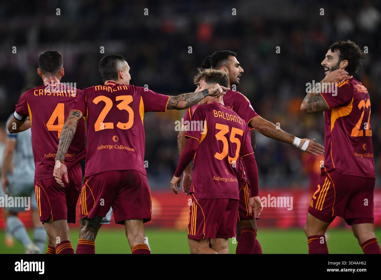 Zeki Celik of A.S. Roma celebrates after scoring the goal of 2-0 during ...