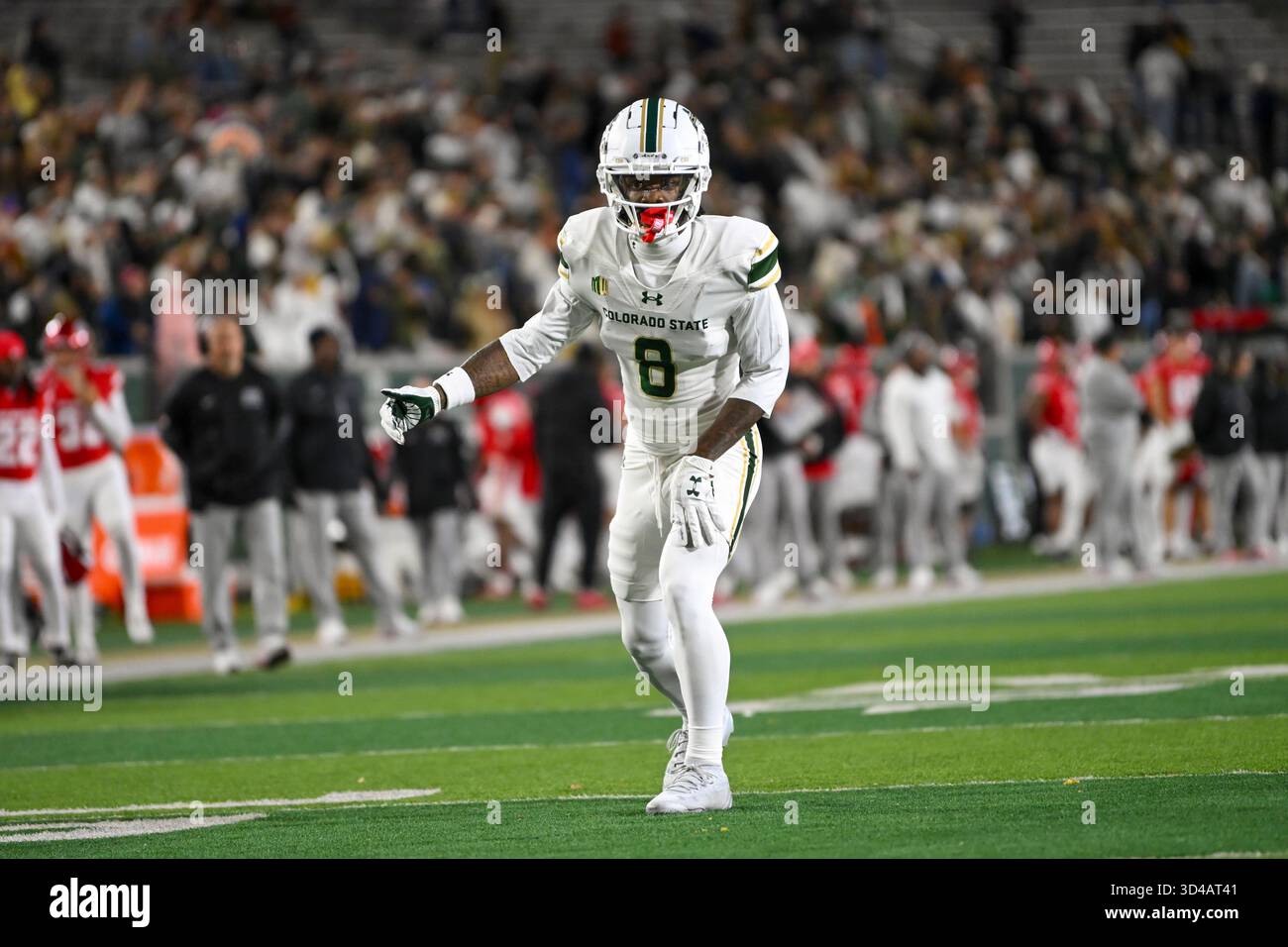 Fort Collins Rams Fort Collins, United States. 8 November, 2025. Lavon Brown #8 of the ...