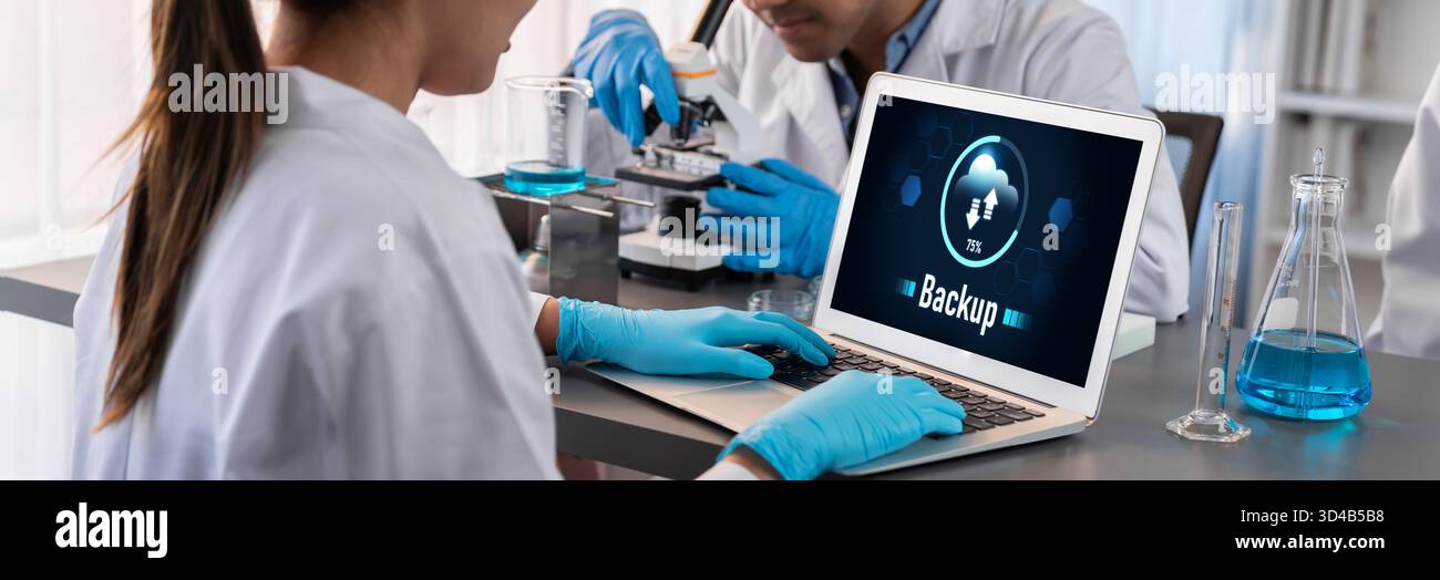 Backup Storage Data Internet Technology Business concept. Database storage cloud technology file data transfer sharing, cyber, big data information Stock Photo
