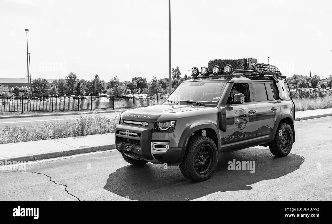 Chicago, Illinois, USA - September 08, 2024: 2022 Land Rover Defender ...