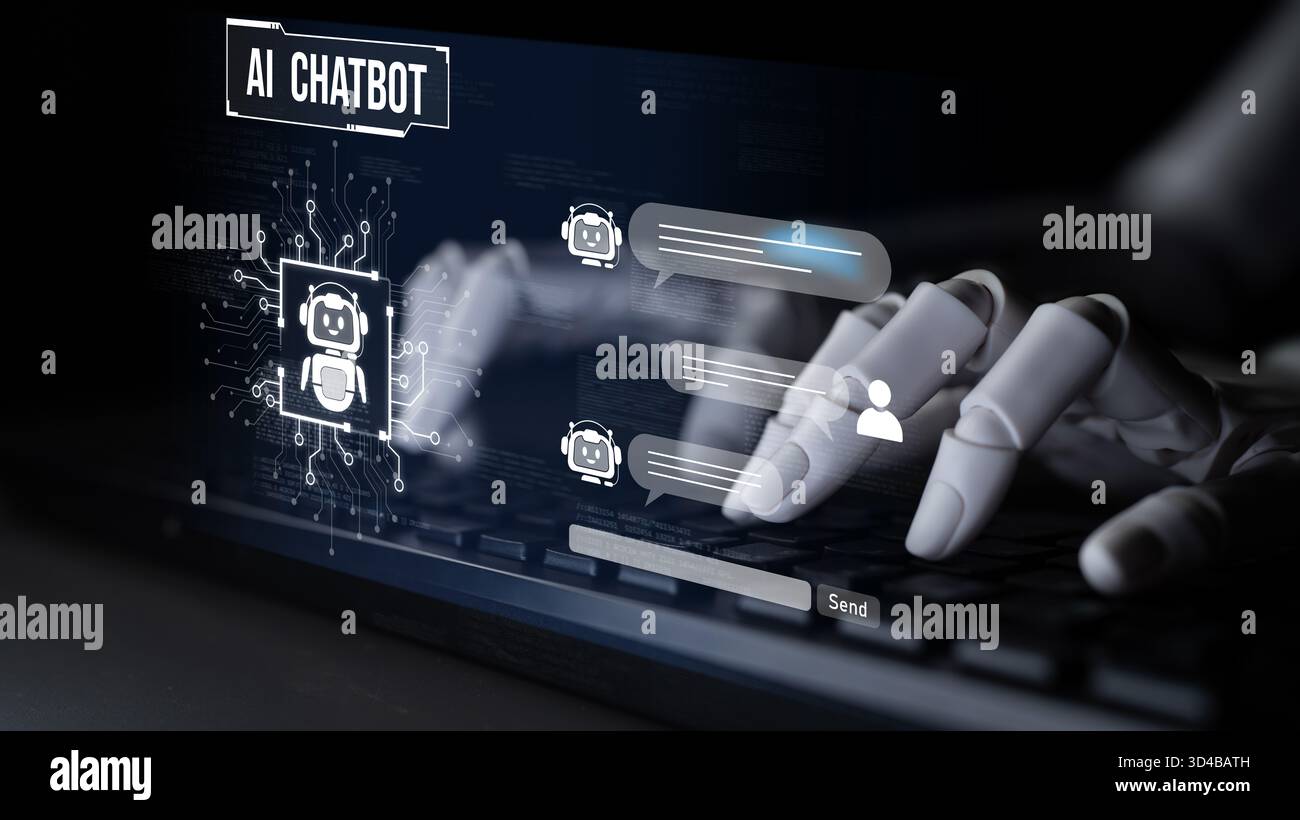 AI Virtual Assistant Artificial Intelligence Chatbot Controlled by ...
