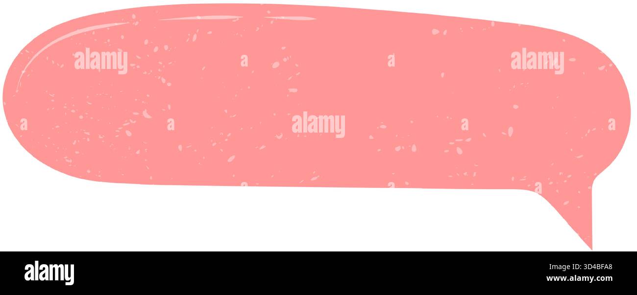 Pink Grunge Fluid Speech Bubble Stock Vector