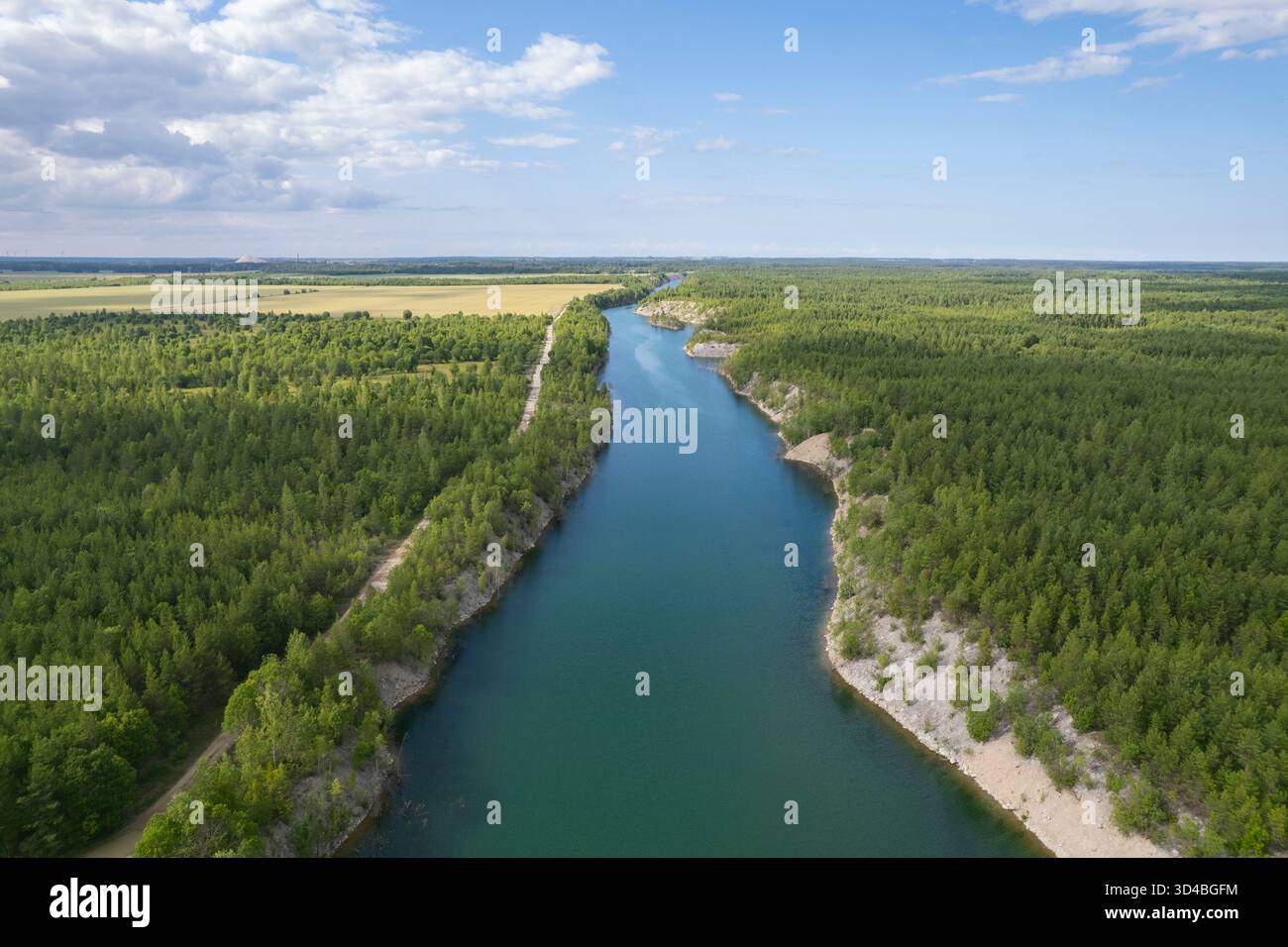 Landscape into rural Estonia Stock Photo