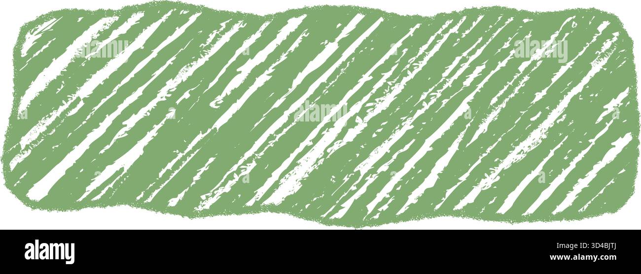 Green Crayon Squiggle Sketch Quote Frame Stock Vector