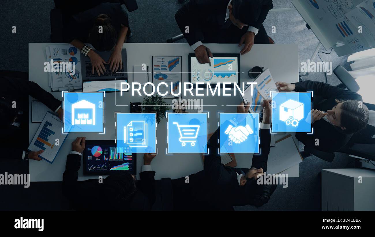 The business procurement process for strategic sourcing. This includes ...