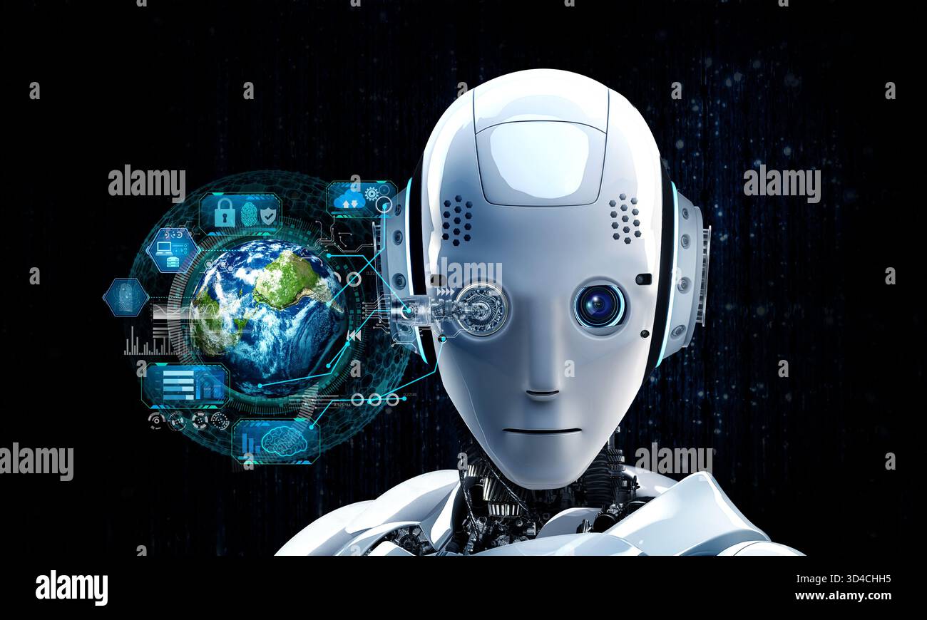 ai robot concept Stock Photo