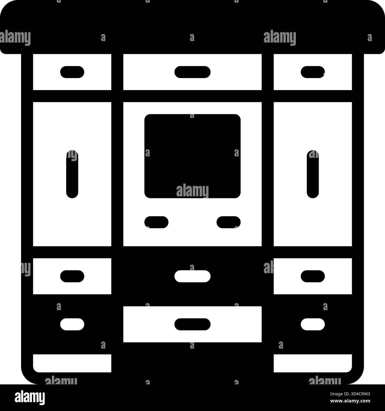 Icon for parcel lockers, parcel Stock Vector