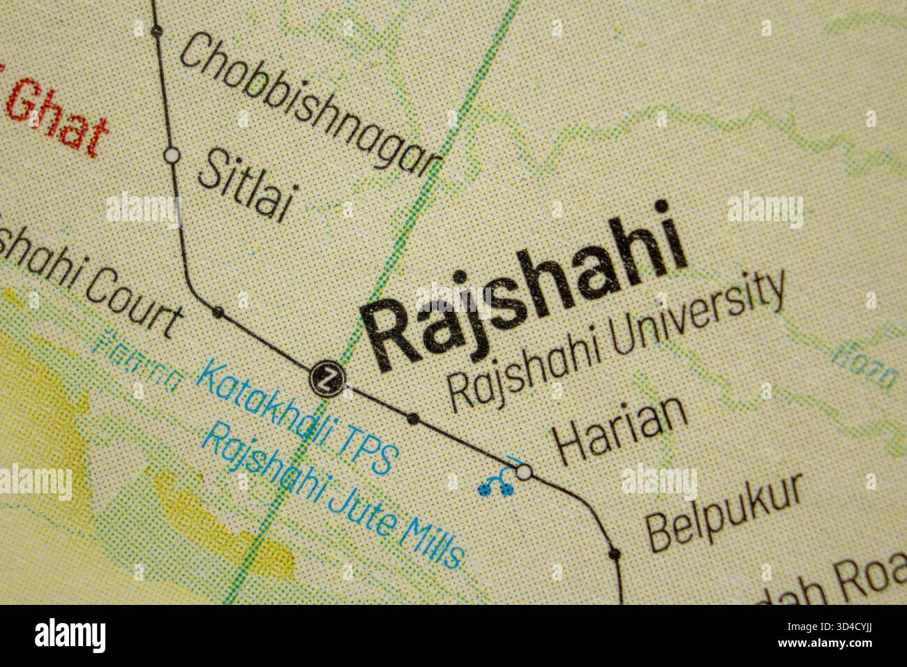 Rajshahi city map hi-res stock photography and images - Alamy