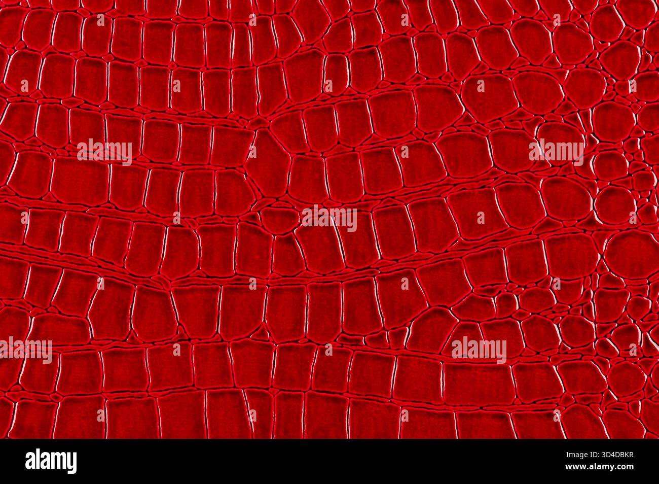 Shiny red leather surface Stock Photo