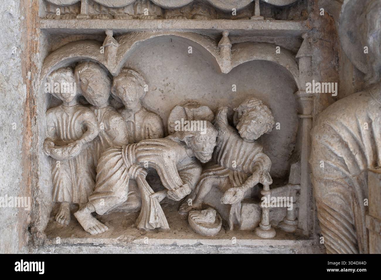 Jesus washing feet hi-res stock photography and images - Alamy