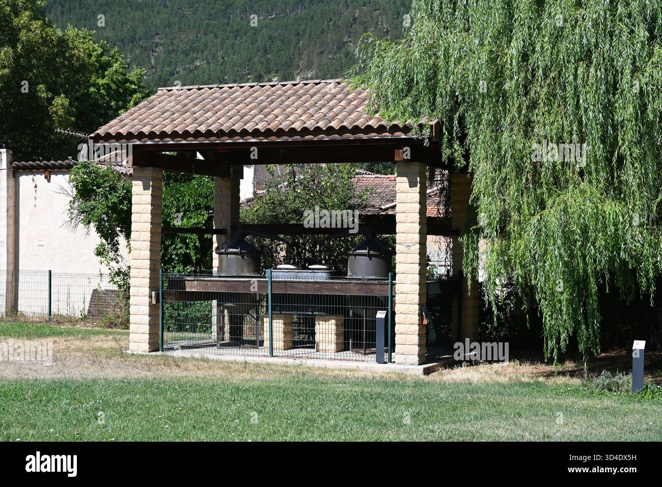 Vintage Lavender Stills or Alembics in Former Lavender Factory or Distillery, now a Museum, Barrême Alpes-de-Haute-Provence Provence France Stock Photo