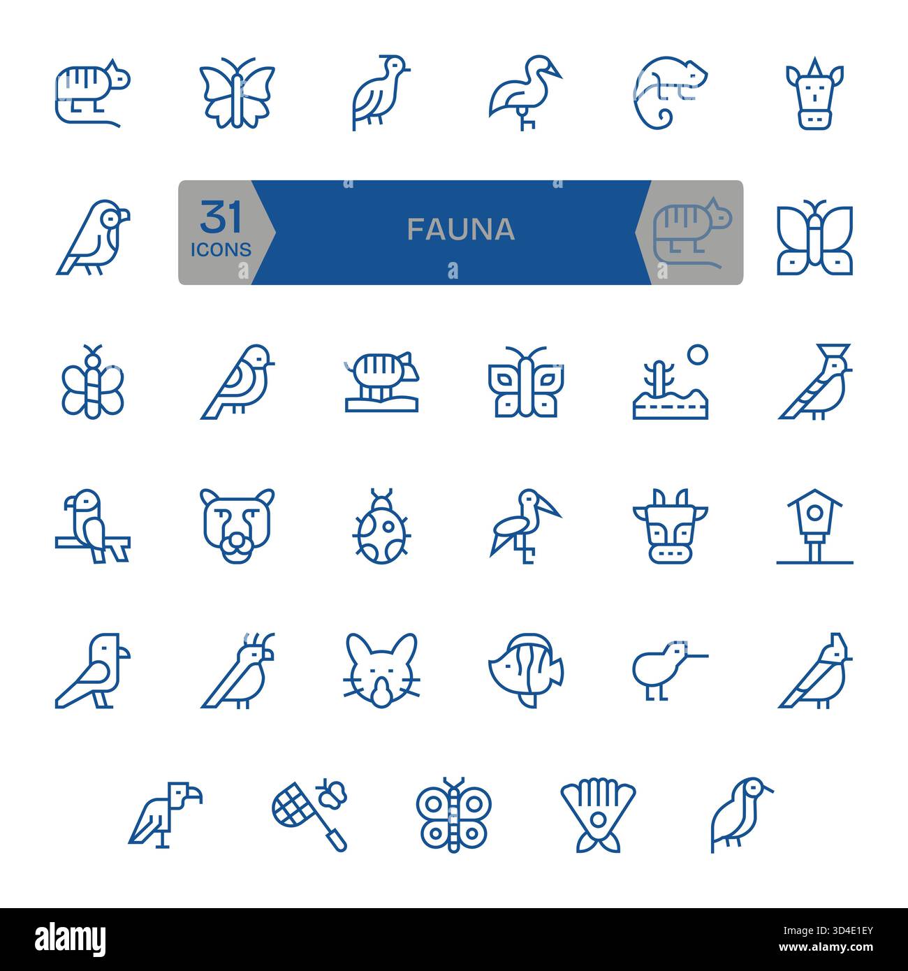 Professionally designed 35 icons in Regular Line, capturing the essence ...
