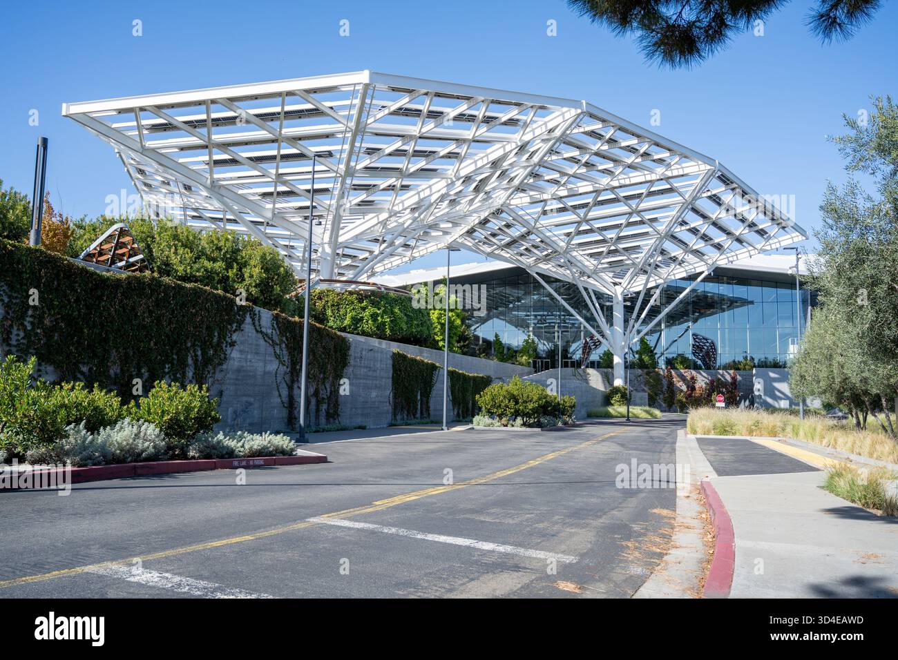 Headquarters of NVIDIA in the Silicon Valley, Santa Clara, California ...