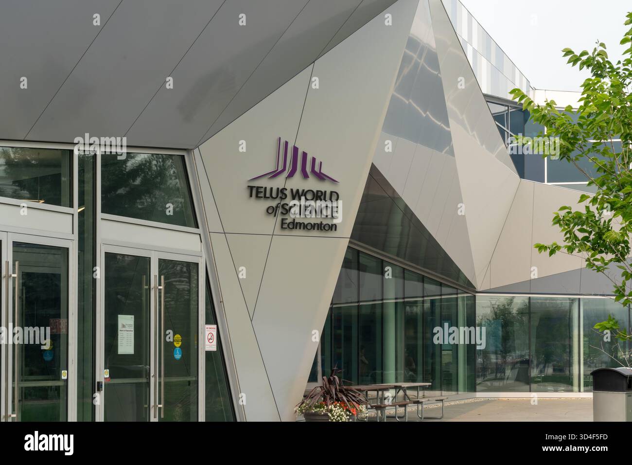 Telus World of Science in Edmonton, Alberta, Canada, on July 14, 2023. Telus World of Science Edmonton is a broad-based science centre in Edmonton ope Stock Photo
