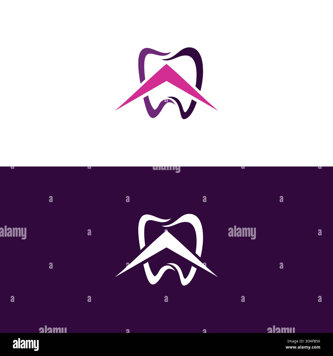 Dental Home Care Logo Concept Stock Vector