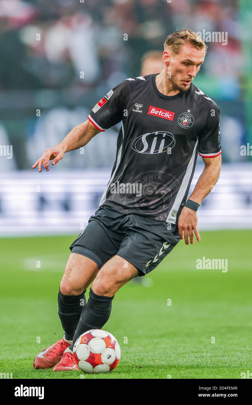 Lukasz Zjawinski Of Polonia Warszawa Seen In Action During The BETCLIC lukasz-zjawinski-of-polonia-warszawa-seen-in-action-during-the-betclic