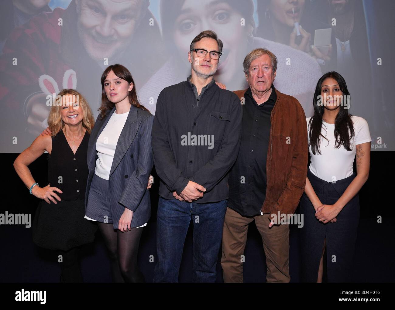(left to right) Sarah Hadland, Aimee Lou Wood, David Morrissey, Philip ...