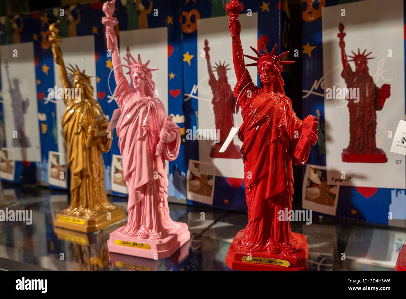 Macy's holiday decorations are always a popular tourist stop in Herald Square, New York City, USA  2025 Stock Photo