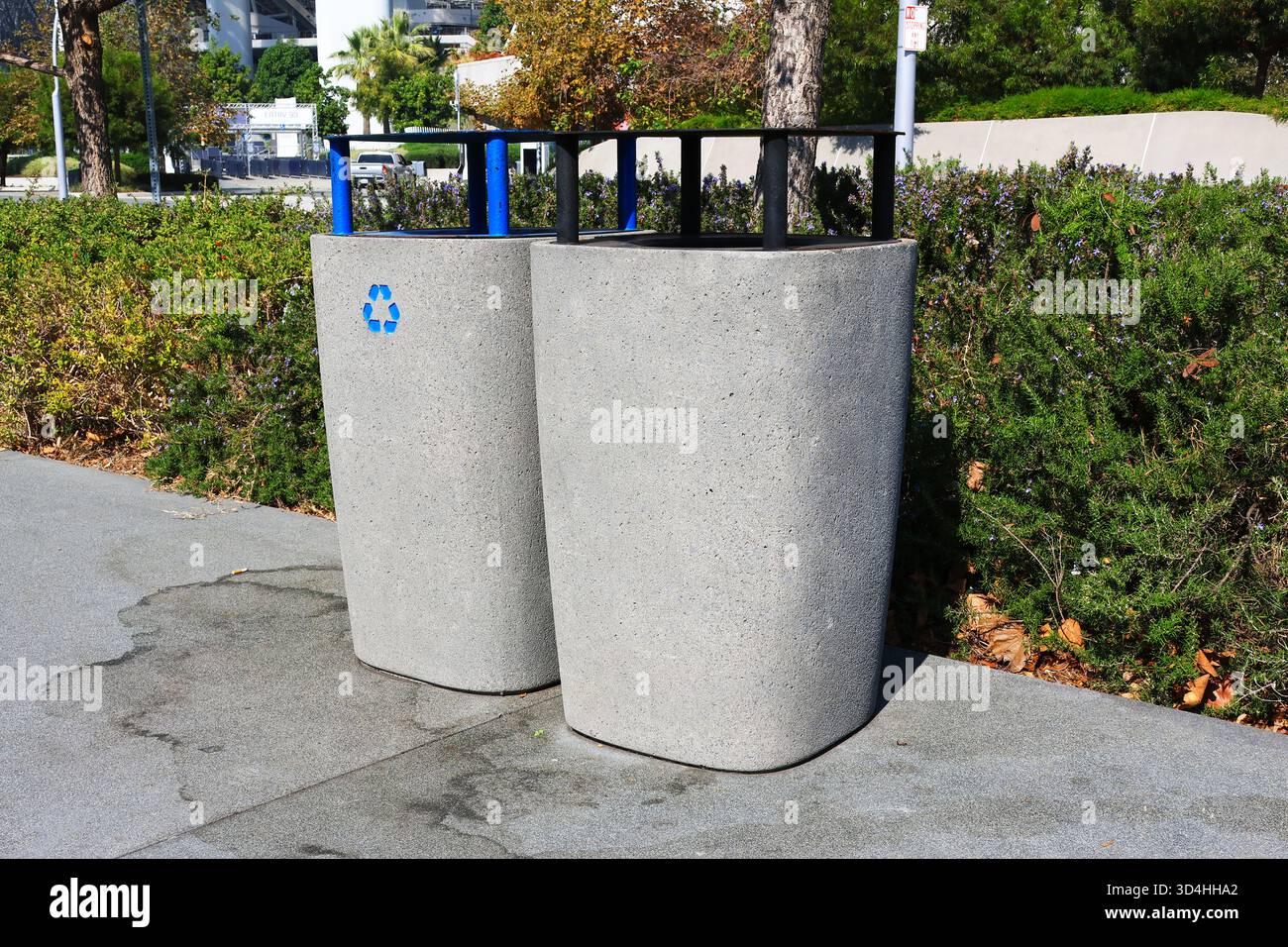 Public Waste Bins for Recycling and General Trash Stock Photo - Alamy