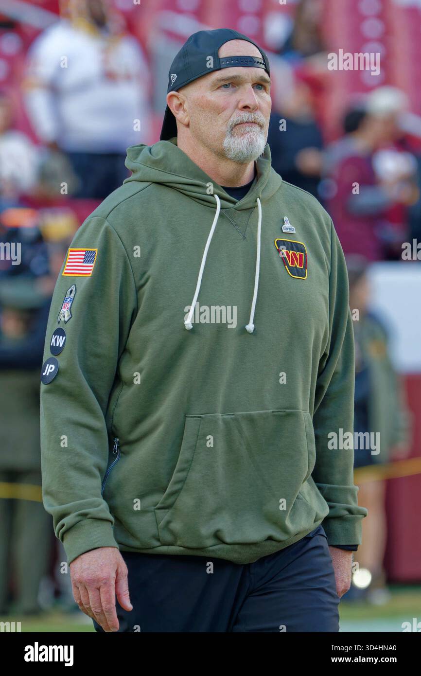 Washington Commanders Head Coach Dan Quinn enters the field before the ...