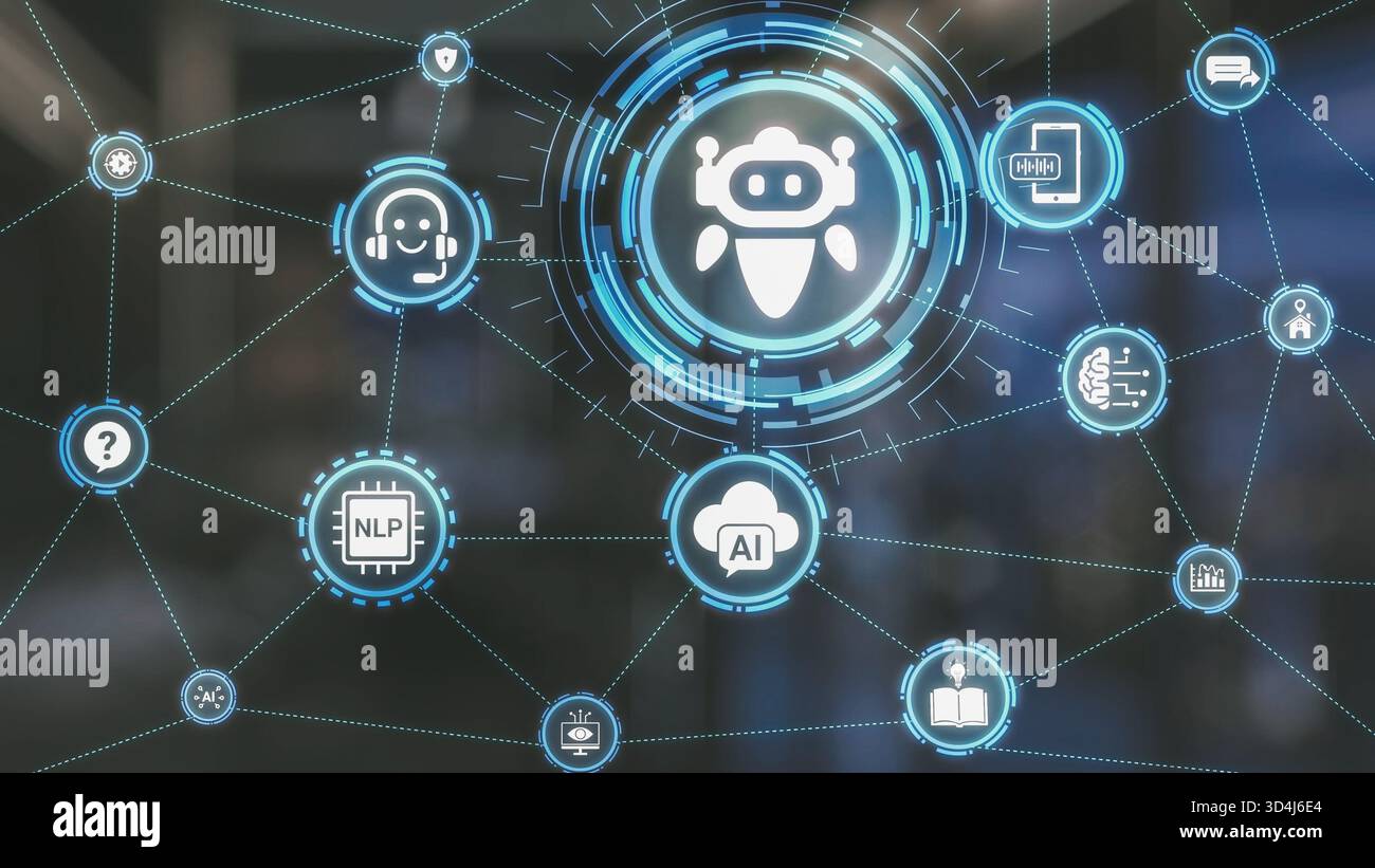 AI Virtual Assistant Artificial Intelligence Chatbot Controlled by ...