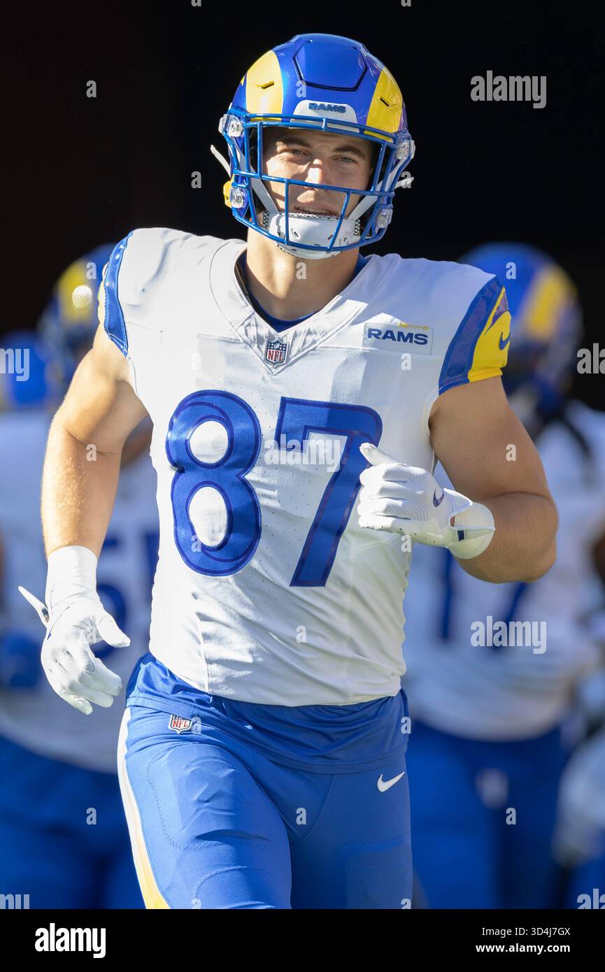 Nov 9, 2025; Santa Clara, California, USA; Los Angeles Rams tight end ...
