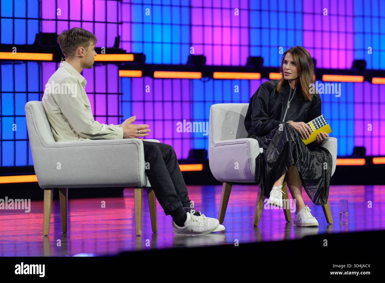 Anton Osika, Co-founder & CEO at Lovable, (L) and Connie Loizos, Editor ...