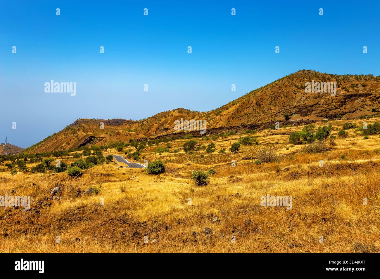 Volcanic landscape on Island Fogo, Island of Fire, Cape Verde, Cabo ...