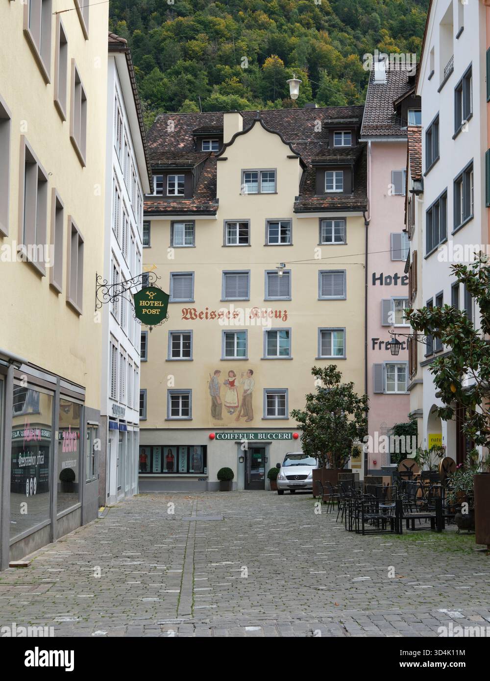 Bankstrasse Chur Stock Photo
