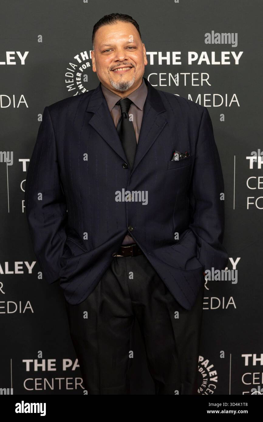 J. Anthony Pena attends the arrivals of “THE PALEY HONORS FALL GALA” at ...