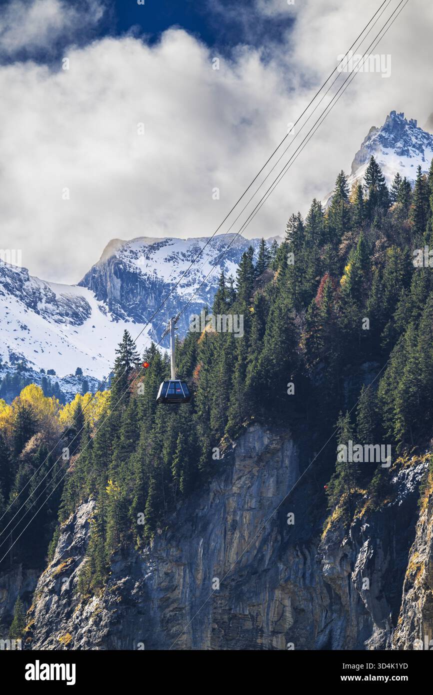 Scenic View Of Schilthornbahn The Steepest Cable Car In The World 