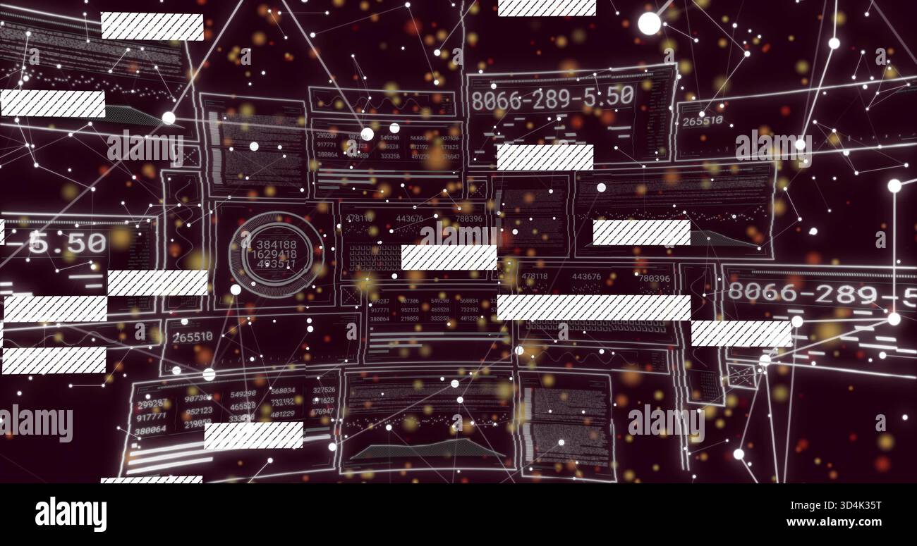 Displaying central cluster of floating UI panels in virtual 3D ...