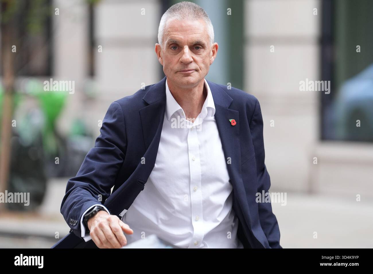Outgoing Bbc Director General Tim Davie Outside Bbc Broadcasting House