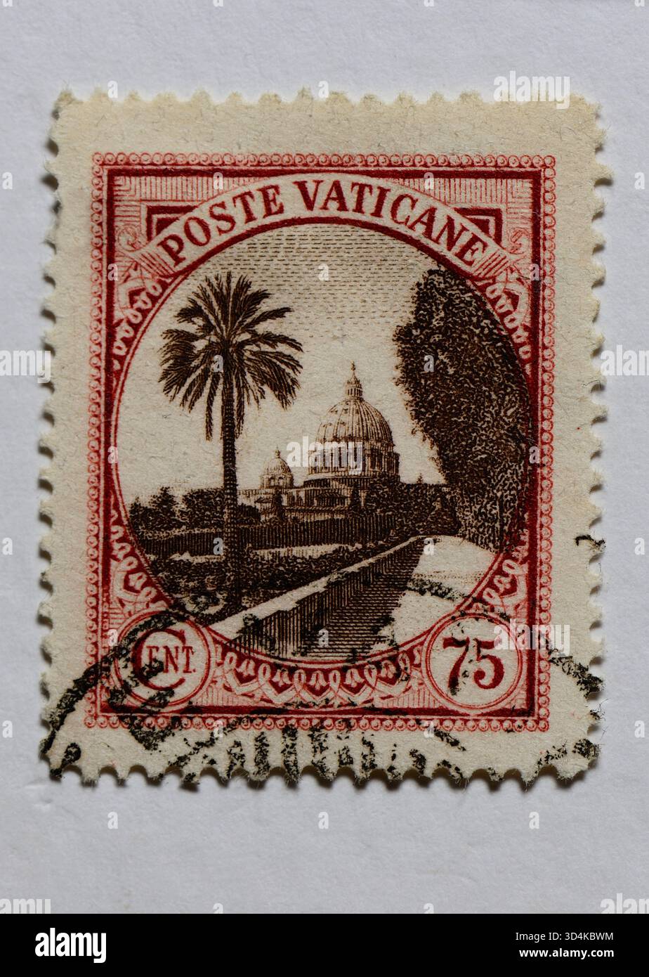 Ｔｈｅ Ｖａｔｉｃａｎ （高品質カラー印刷） Vatican stamp view hi-res stock photography and images - Alamy