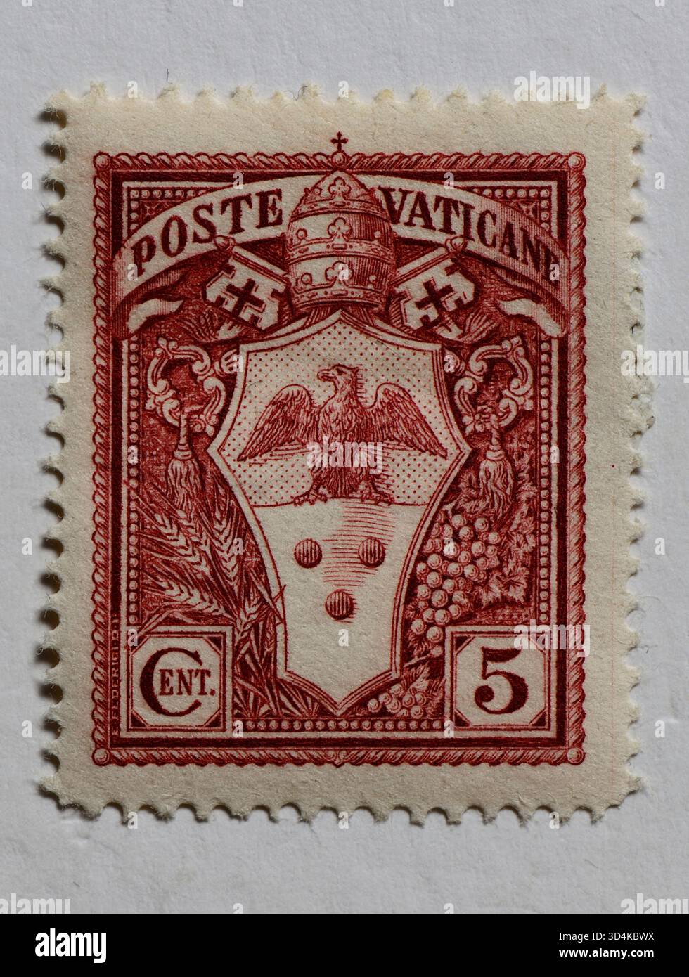 Vatican stamps, The stamp shows the coat of arms of Pope Pius XI
