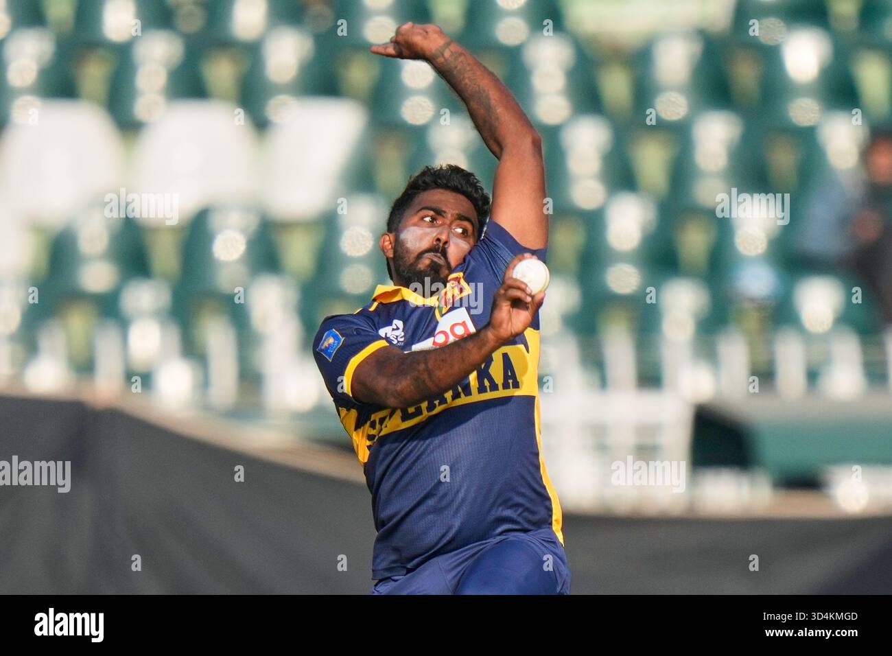 Sri Lanka's Asitha Fernando bowls during the first one day ...