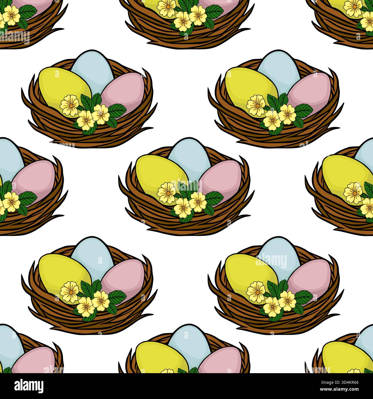 Yellow flowers woven Stock Vector Images
