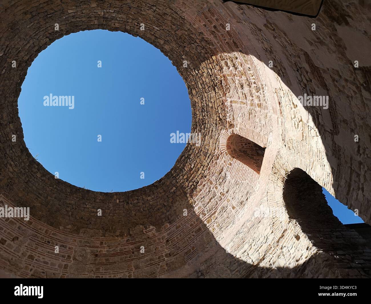 Domed roof of Diocletian's palace in Split Croatia - Smartphone Captured Stock Image