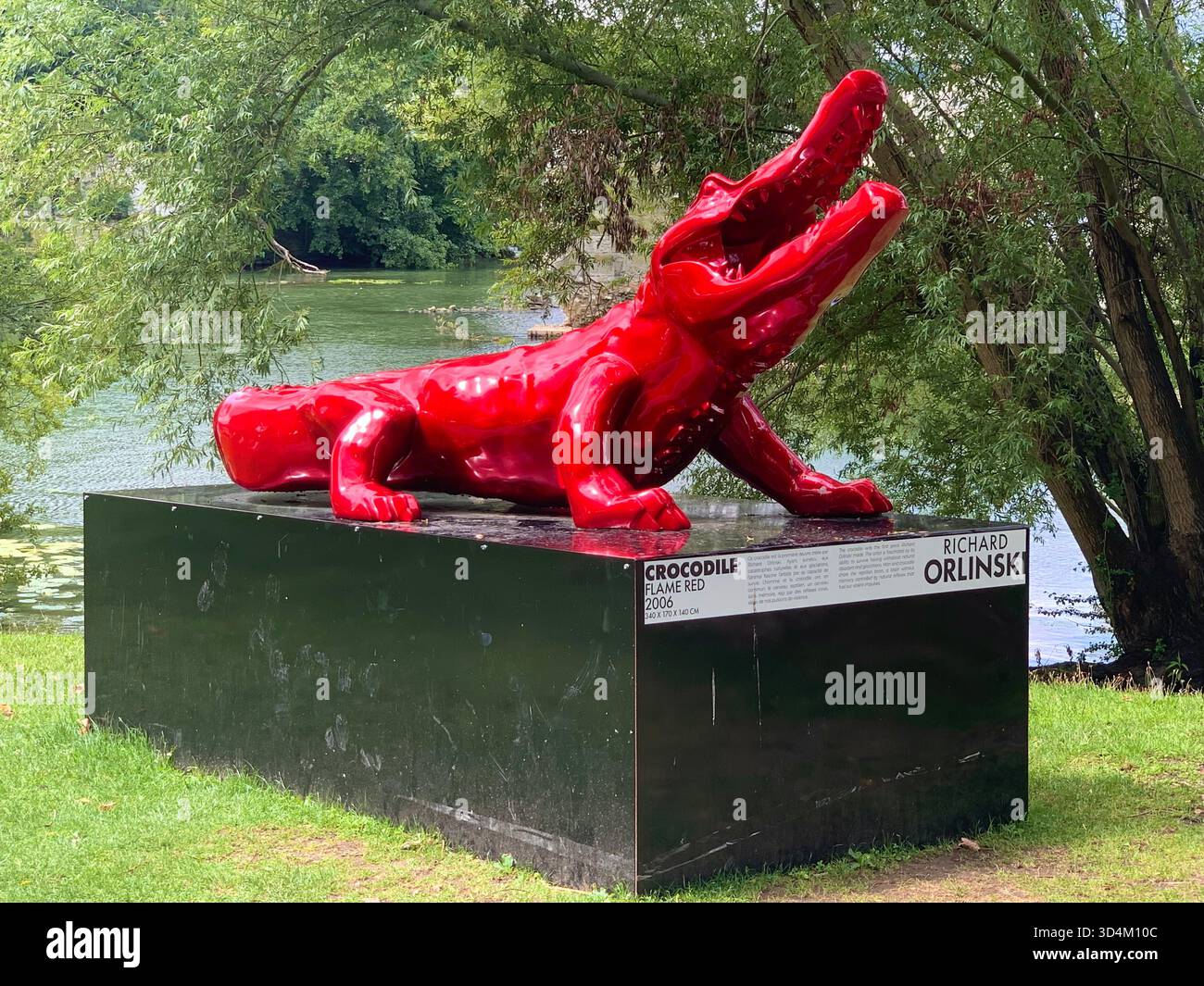 Vernon France water bridge bike bikes place old famous street town people lake signs holiday tour tourist tourists weather shop shops local place - Smartphone Captured Stock Image