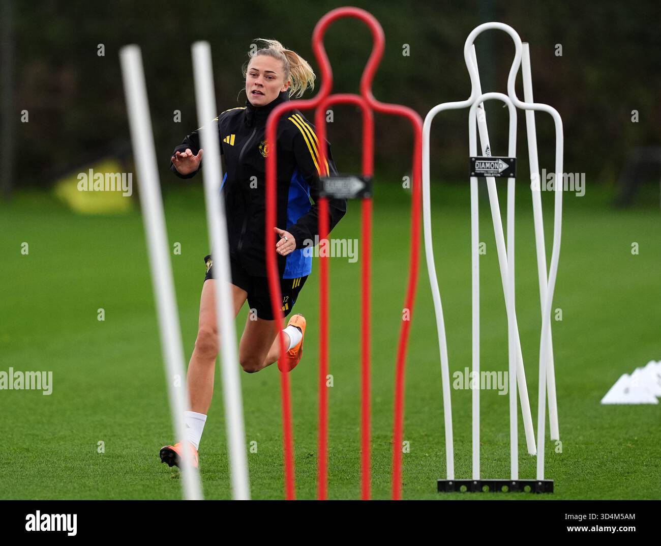 Manchester United's Fridolina Rolfo during a training session at ...