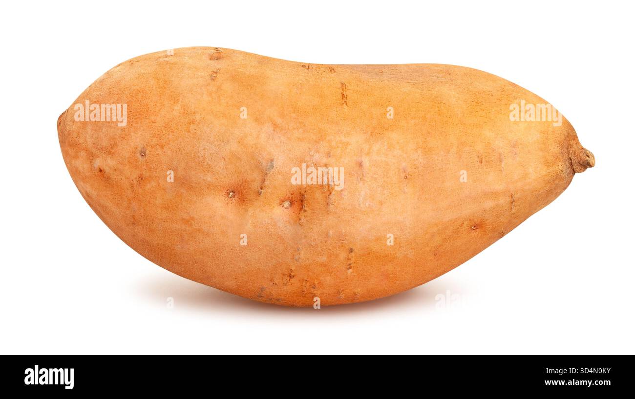 sweet potato path isolated on white Stock Photo
