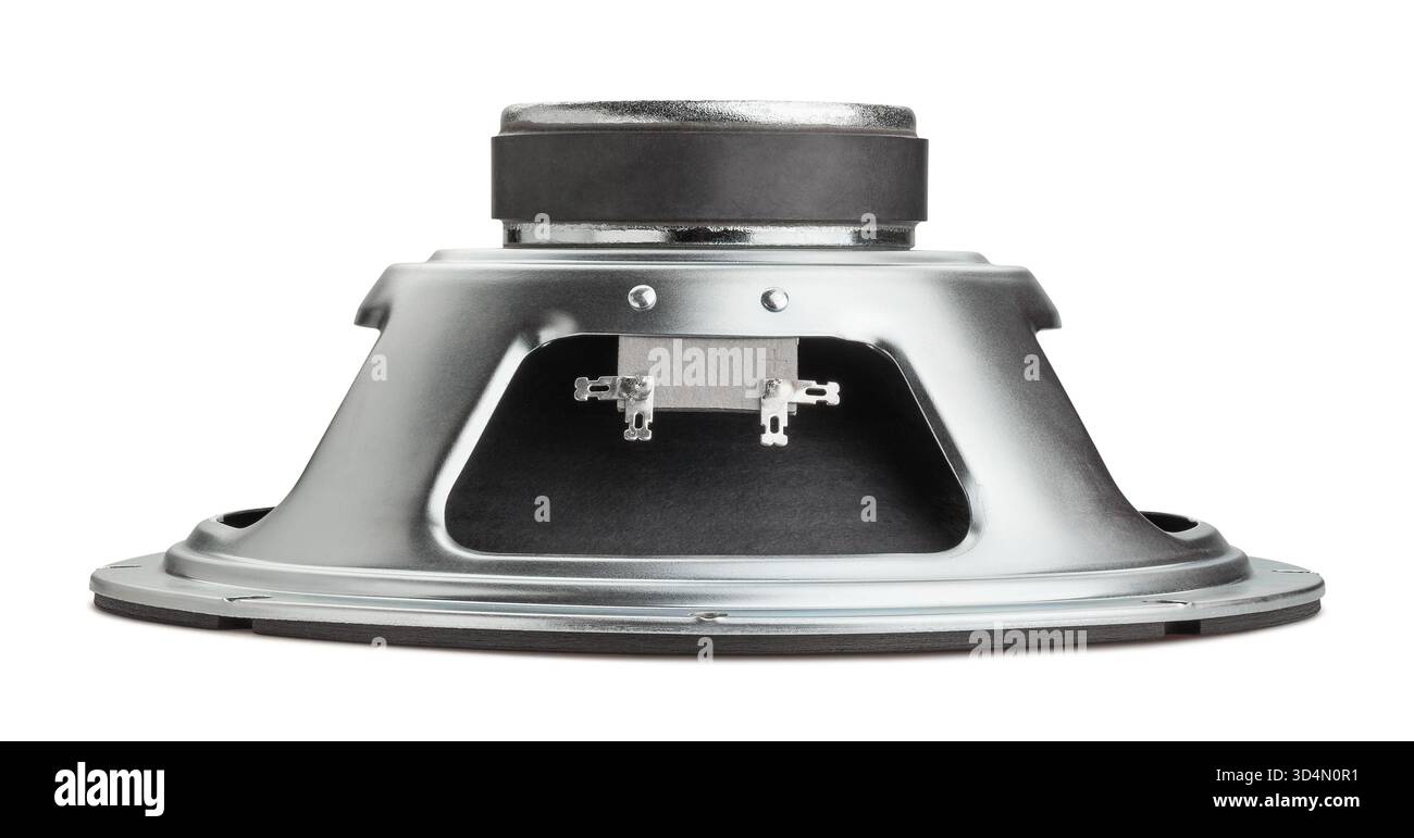 guitar speaker path isolated on white Stock Photo