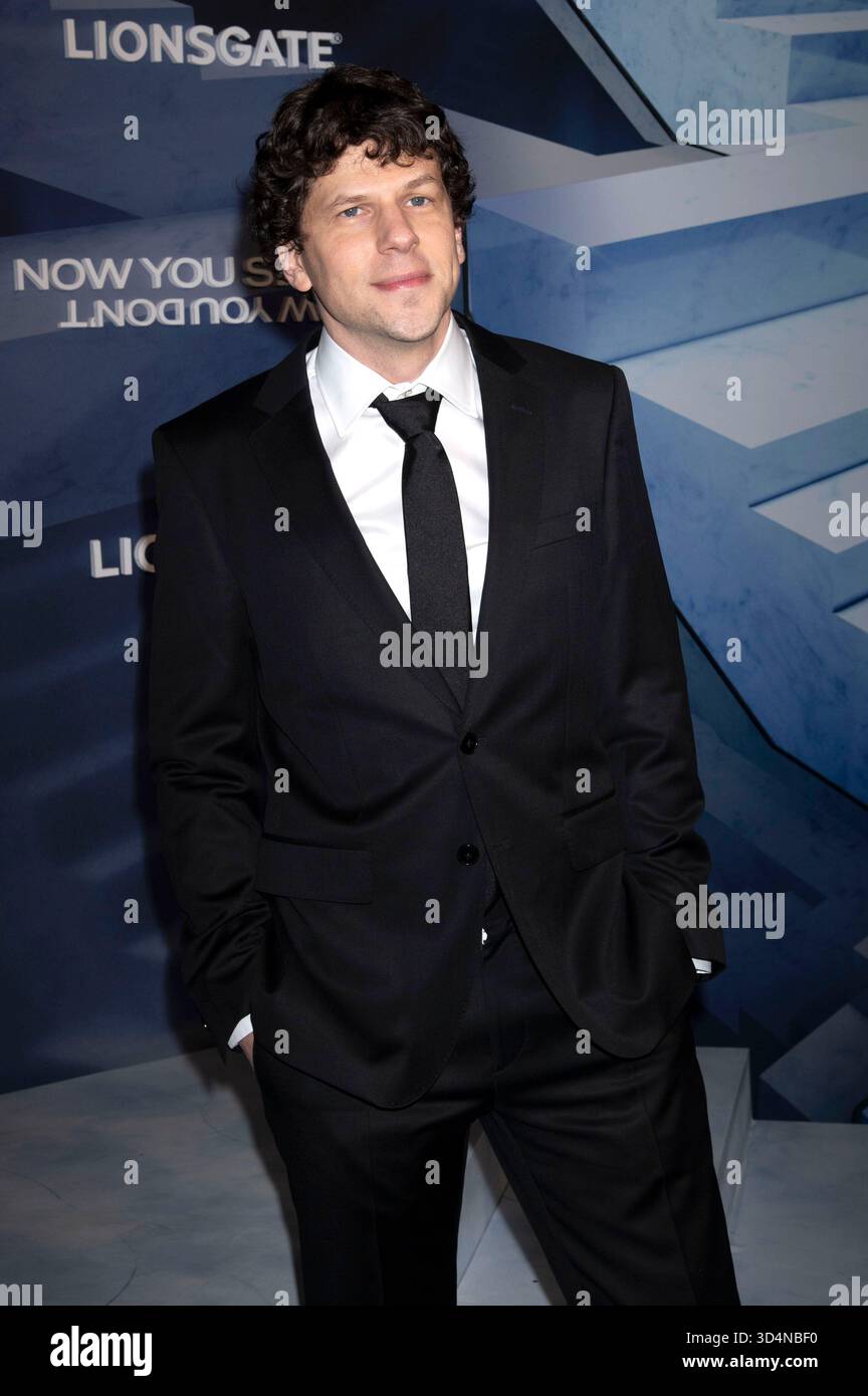 Jesse Eisenberg at the premiere of the feature film 'Now You See Me