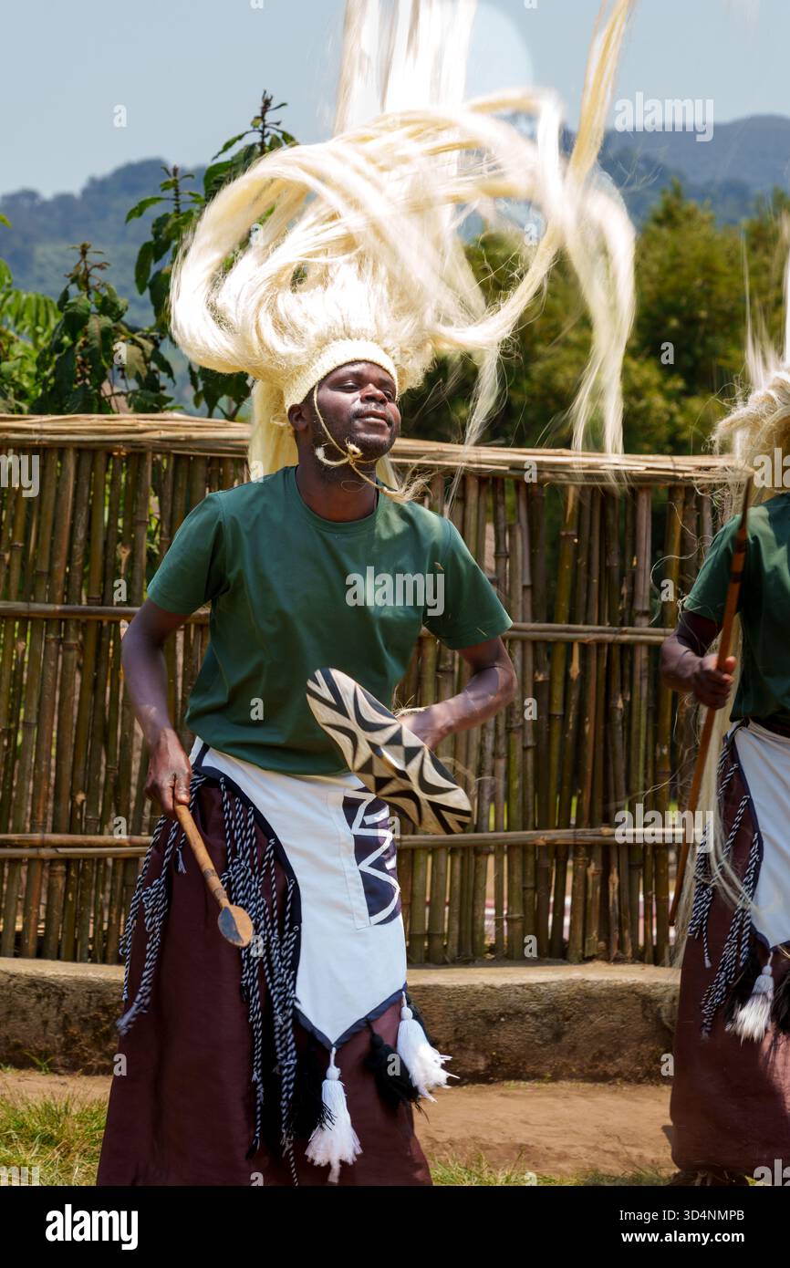 Volcanoes National Park Rwanda - September 7 2025: Tourist cultural ...