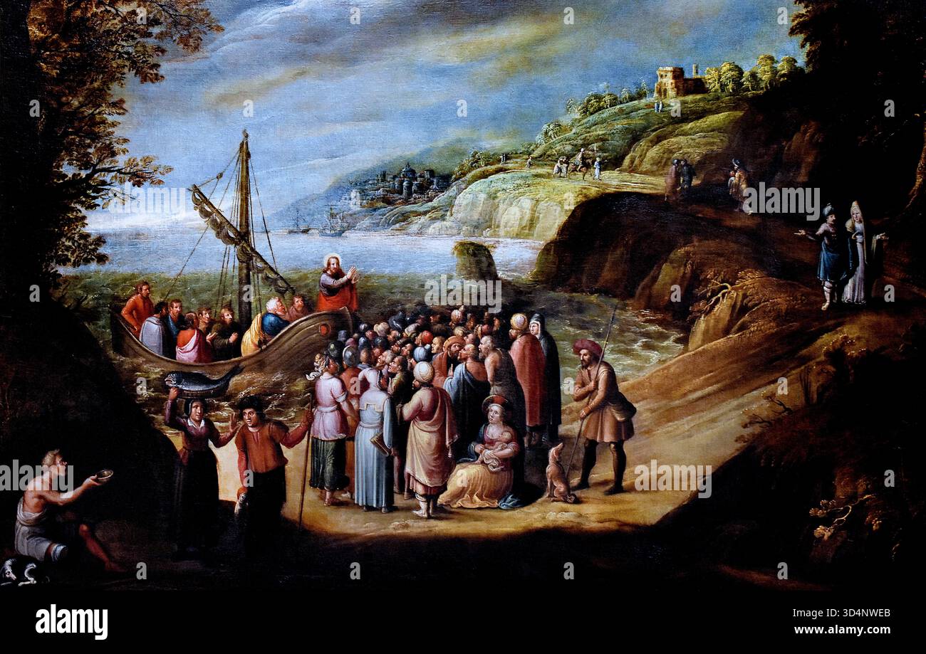 Christ on the lake of gennesaret hi-res stock photography and