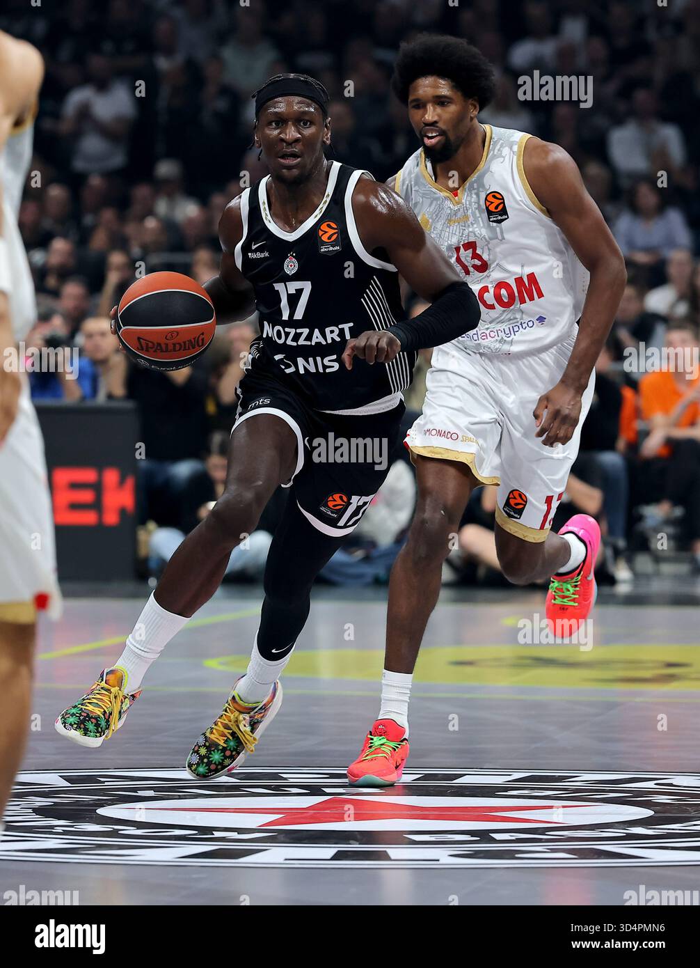 Belgrade, Serbia. 11th Nov, 2025. Partizan's Isaac Bonga during ...