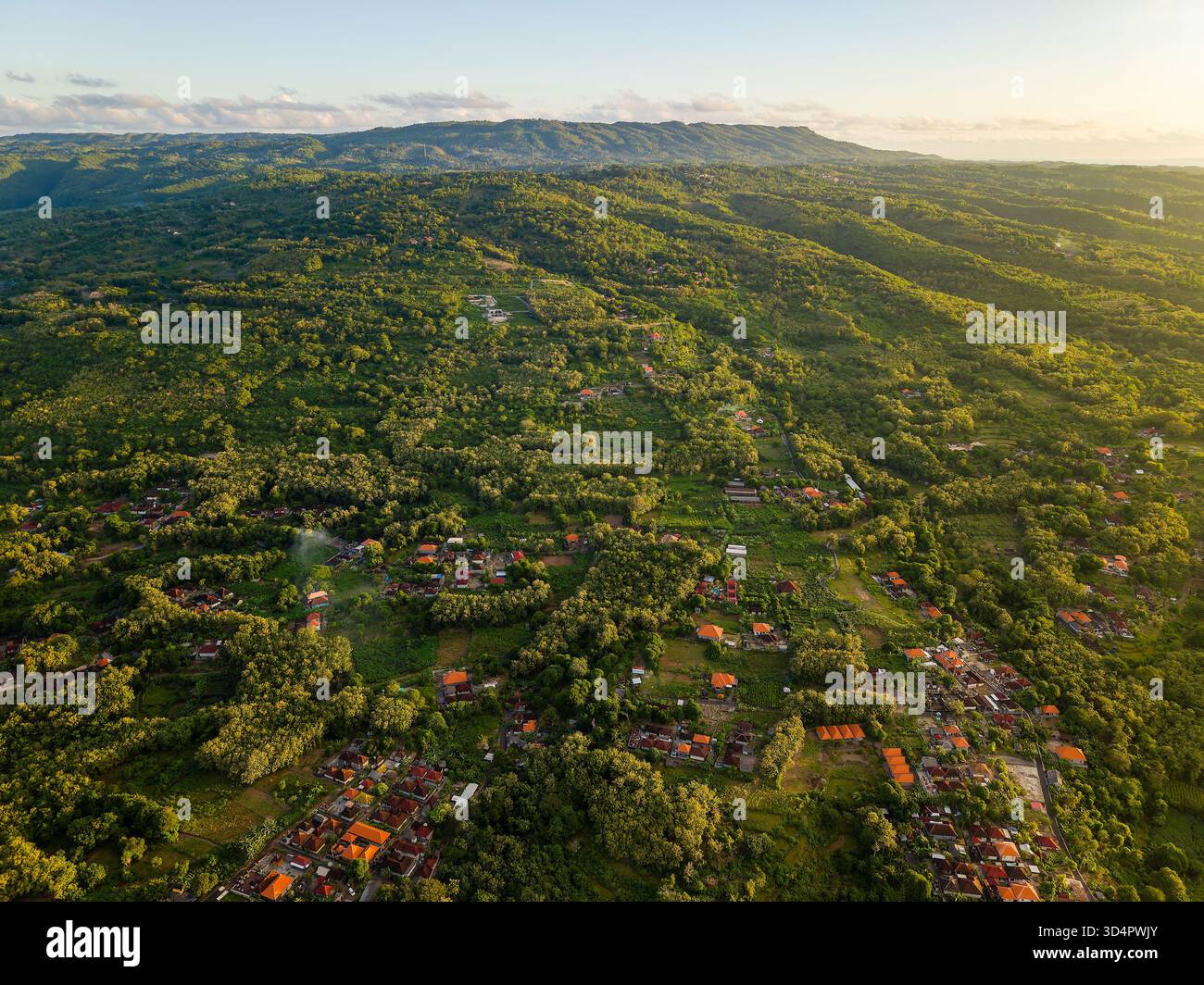Aerial island golden hour lush hi-res stock photography and images - Alamy