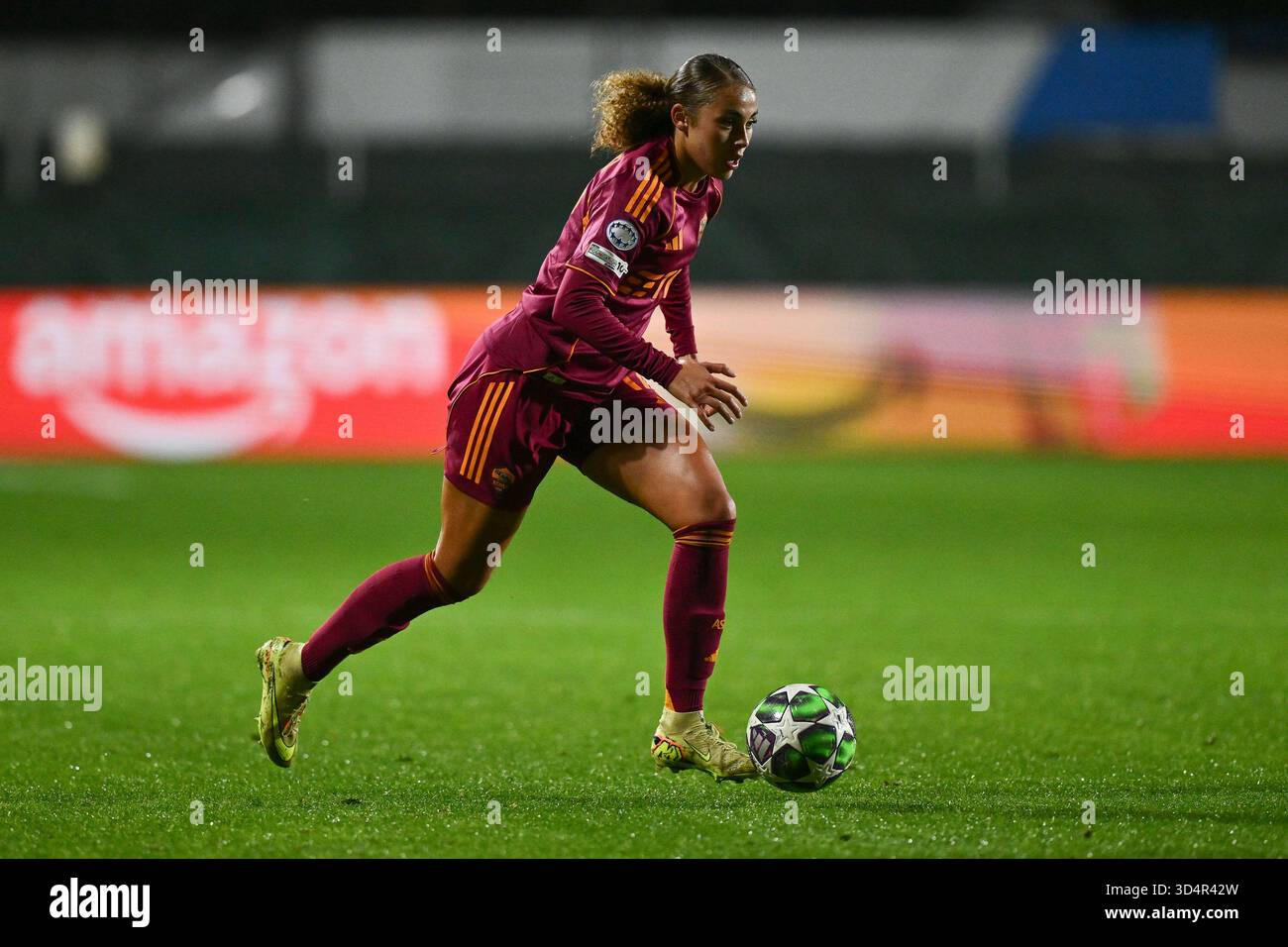Alayah Pilgrim of A.S. Roma Femminile is in action during the Women's ...