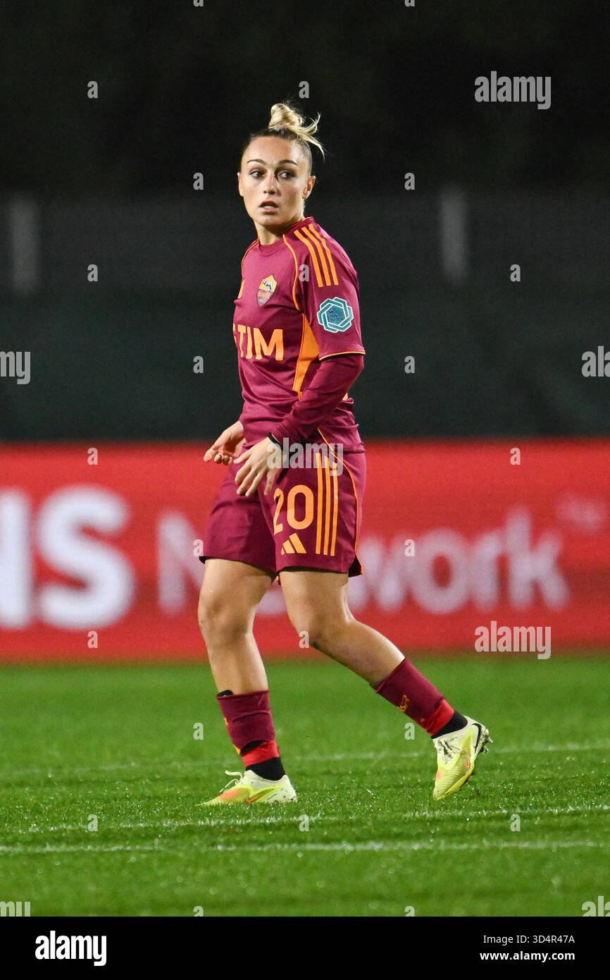 Giada Greggi of A.S. Roma Femminile is in action during the Women's ...